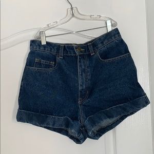 American apparel jean shorts